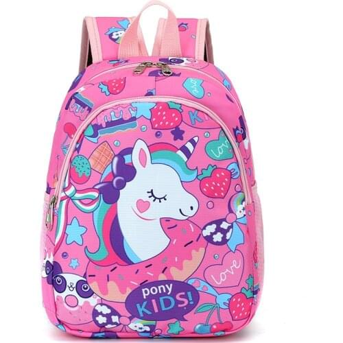 New Cartoon Kindergarten School Bags for boys and girls Cute Small Soft Backpack Kids Cartoon 2-5Years Old Travel Mochilas