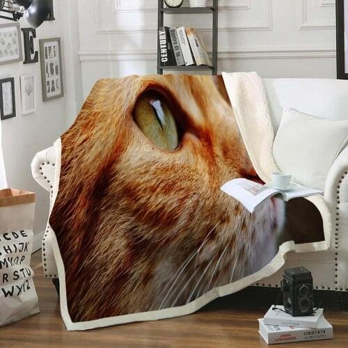 Animal Blanket Cat Throw Blanket Dog Foot Prints Blanket Kids Sherpa Fleece Blanket Wolf Throw Blanket Soft Bed Sofa Blanket