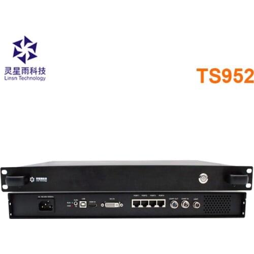 Linsn TS952 4 network ports sending box supports 4K video source input for full color led screen with ts902 sending card