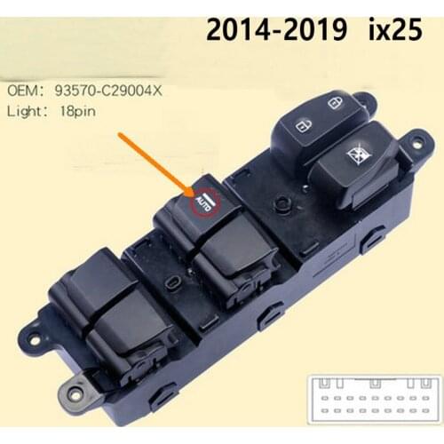 For Hyundai IX25 Window regulator switch front and rear left and right door power window switch