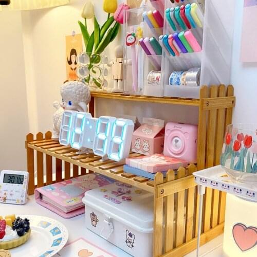 Ins rack desktop storage stationery increase rack bedroom finishing rack bedroom desk storage rack magazine storage