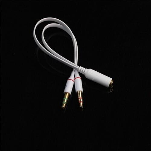 Headphone Splitter For Headset Conversion Cable Audio Cable Male To 2 Female Jack 3.5mm Adapter Aux Cable Earphone Accessories