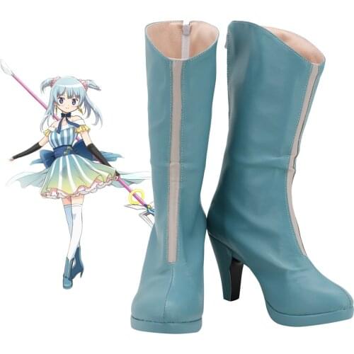 Puella Magi Madoka Magica Rena Minami Cosplay Boots High Heel Shoes Custom Made for Adults and Kids