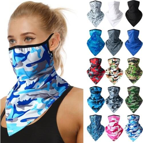 Unisex Breathable Face Cycling Balaclava Scarf Head Neck Gaiter Multi-function Headband Scarf Bicycle Headwear Outdoor Summer