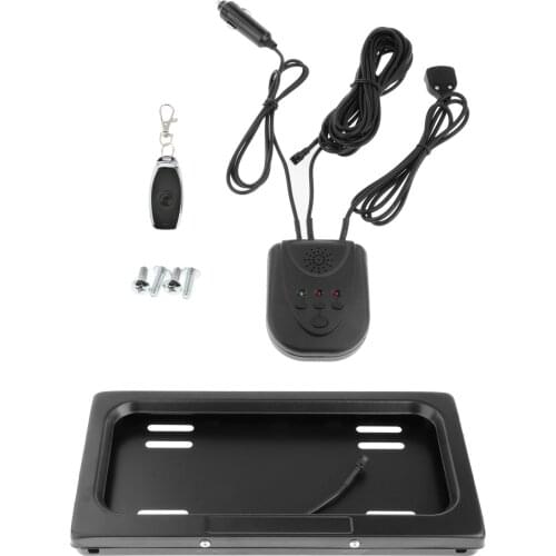 Anti-rust 1 Set Hide-Away Shutter Cover Up Electric License Plate Frame Bracket w/ Remote Control