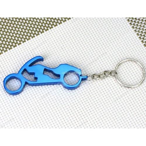 1000Pcs Motorcycle Keyring Beer Bottle Openers Key Chain Bottle Opener Pendant Corkscrew Sport Event Advertising Gifts