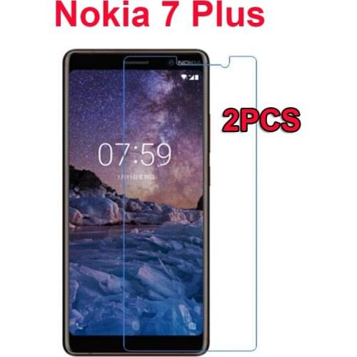 2Pcs For Nokia 7 Plus Screen Protector Nokia7 Plus Tempered Glass Film For Nokia 7 N7 Plus Screen Protector Tempered Glass Film