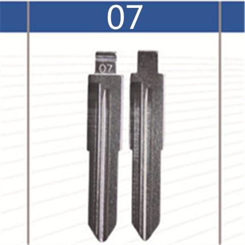 2 Pcs Uncut Replacement Car key blade for MITSUBISHI LIONCEL SPACE WAGON HAFEI SUZUKI CHANGAN FIAT Key No.07 Car Key Blade