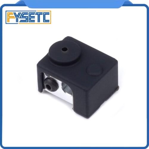 4X V6 3D Printer Insulation Black Silicone Socks non-Official Heated Block For V6 PT100 Hotend Warm Keeping Cover