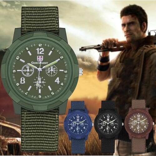 Mens Military Watches Luxury Quartz Watch Nylon Strap Men Sport Wristwatches Male Clock Gift Relogio Masculino