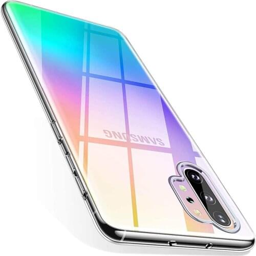 Case for Galaxy Note 10 SM-N970F Ultra Thin Clear Soft TPU Back Case Cover for Samsung Galaxy Note 10 Plus SM-N975F Lite