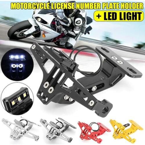 Motorcycle Rear License Plate Mount Holder & Signal Light For Honda For Kawasaki Z750 Z800 For YAMAHA MT07 MT09 MT10 R1