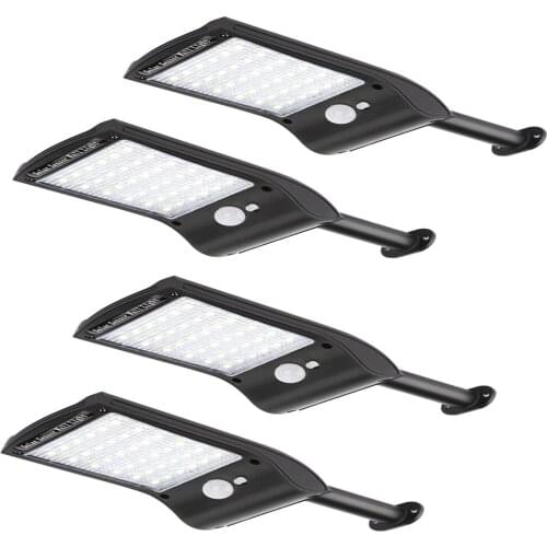 Remote Control Rotate Bracket Solar CCTV Auxiliary Street Light 36LED Outdoor Waterproof Solar-power Wall Lamps Motion Sensor