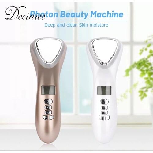 Electric Facial Massager Ultrasonic Cryotherapy Hot Cold Light Photon Wrinkle Remove Device Face Spa Beauty Machine Skin Care