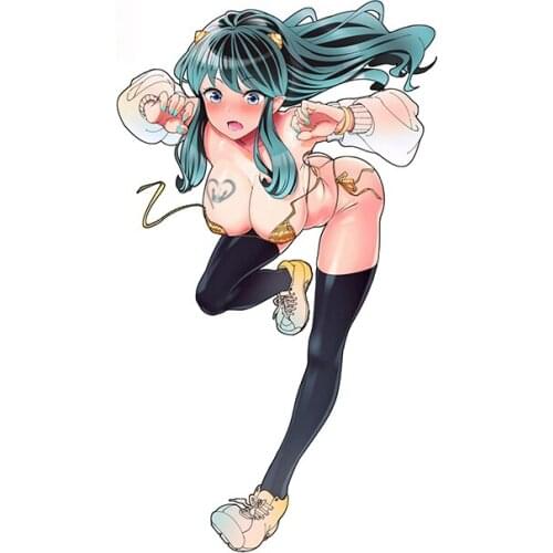 Personality Urusei Yatsura Waterproof Decal Fashion Funny Car Stickers Anime Occlusion Scratch Decoration Apply To Car Window