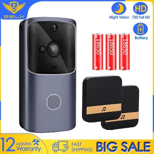 Security IP Camera WiFi 720P HD Wireless Video Sueveillance Doorbell IR Night Vision Smart Home Outdoor Two Way Video AC Battery