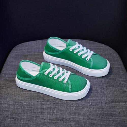 2021 Fashion Women Vulcanized Shoes Sneakers Ladies Lace-up Casual Shoes Breathable Canvas Lover Shoes Graffiti Flats Zapatos