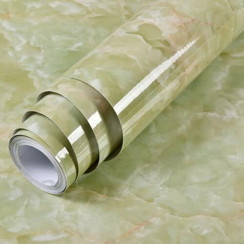 Marble Decorative Sticky Paper Decals Self Adhesive Wallpaper Waterproof Heat Resistant Kitchen Countertops Stickers Home Films