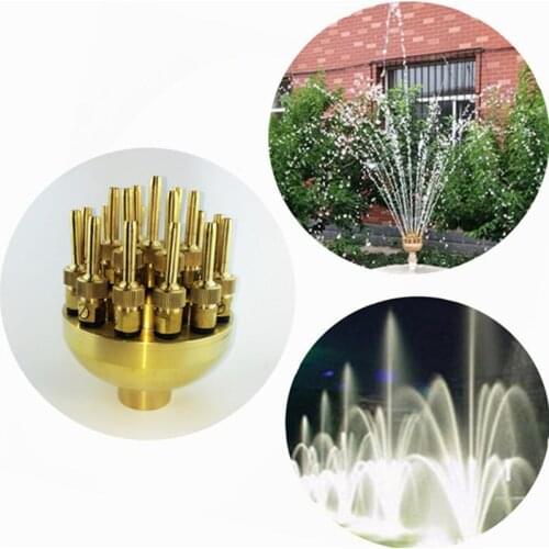 High Quality 1.0" DN25 1.5" DN40 3 Layers Flower Typed Fountain Nozzles Spray Head Pond