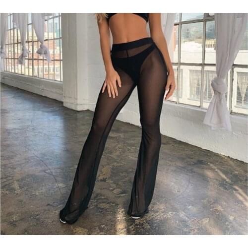 New Fashion Womens Ladies Sheer Mesh Bikini Cover Ups Swimwear Swimsuit Bathing Summer Beach Pants