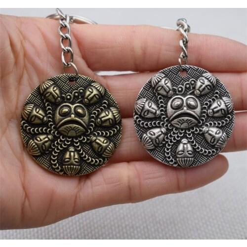 Ogma Medallion round pendants keychain Lucky medal jewelry gift