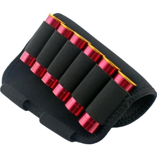 Hunting accessories molle Tactical pouch Cartridge Belt Airsoft 6 Shots 12 20 Gauge Shot gun Shell Bandolier Gauge Ammo Holder
