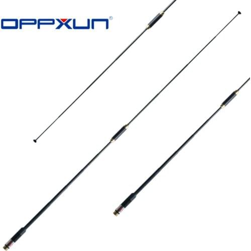 Oppxun Black AL-800 144/430MHz SMA-F/SMA-M/BNC High Gain Super Quality Telescopic Antenna for HYT Baofeng Uv-5r