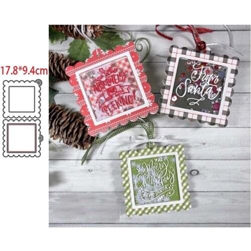 Rectangular background dies scrapbooking nouveau arrivage 2021 Metal die cutters for scrapbooking Dies scrapbooking cutting dies