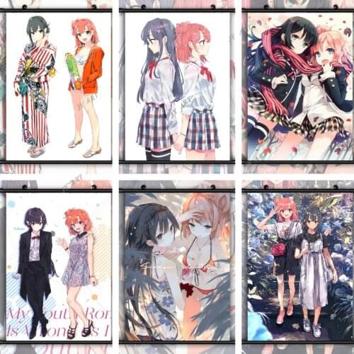 OreGairu Yukinoshita Yukino Yui Anime Modern Style Abstract Wall Poster Canvas Print Decorative Painting Art Home Decor Picture