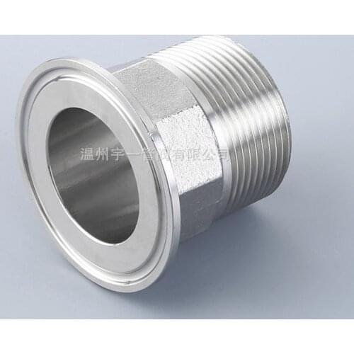 Tri-clamp X Male adapter 1.5'' tri clamp X 1" BSP