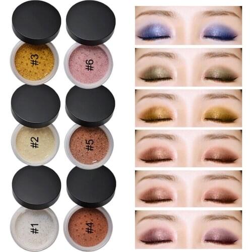 Highlight Loose Shimmer Glitter Face Powder Highlighter Pigment Metal Concealer Brighten Glow Makeup Powder Custom Private Label