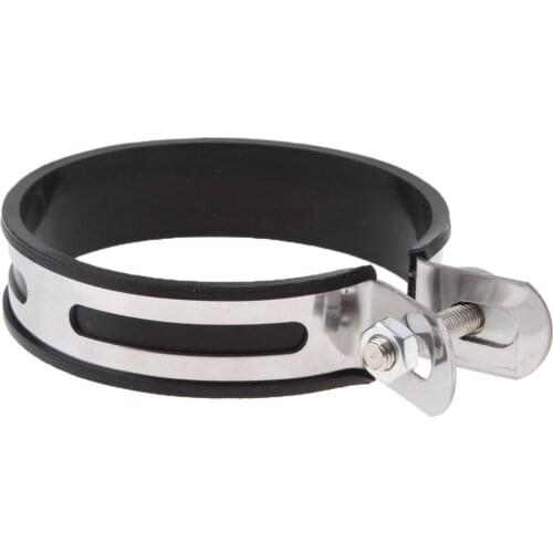 Motorcycle Exhaust Pipe Clamp Stainless Steel Holder Clamp Fixed Ring 100mm for Exhaust Pipe Muffler