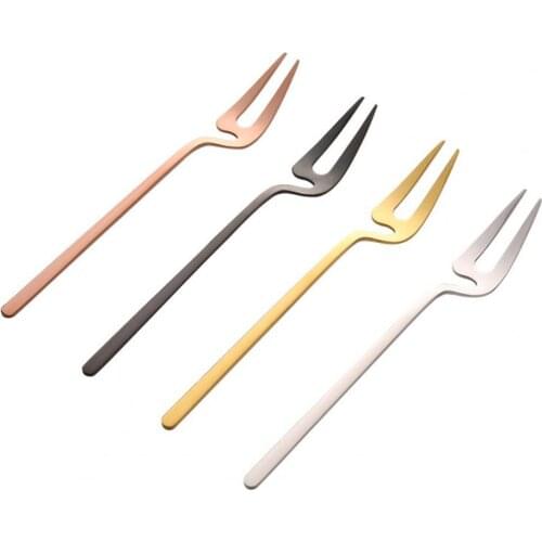 Flatware Mirror Polishing Hanging Wall Stainless Steel Long Handle Cake Fork Ice Cream Spoon for Home