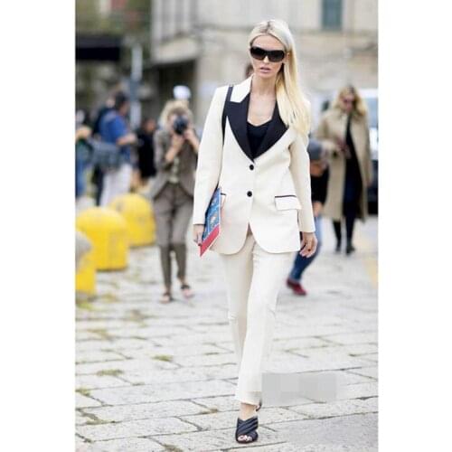 Womens Suit Two-Piece Suit (Coat + Pants) Fashion New Ladies Suit Womens Temperament Casual Business Dress Can Customization