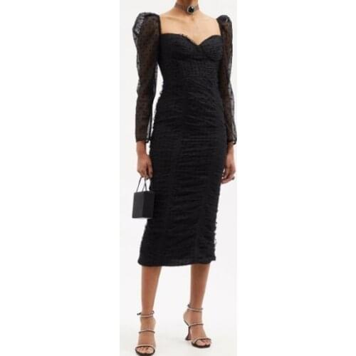 2021 New arrive black women long dress