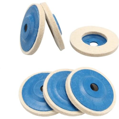 1/3PC 4 Inch Wool Polishing Wheel Buffing Pads 100mm Angle Grinder Wheel Felt Polishing Disc for Metal Marble Glass Ceramics