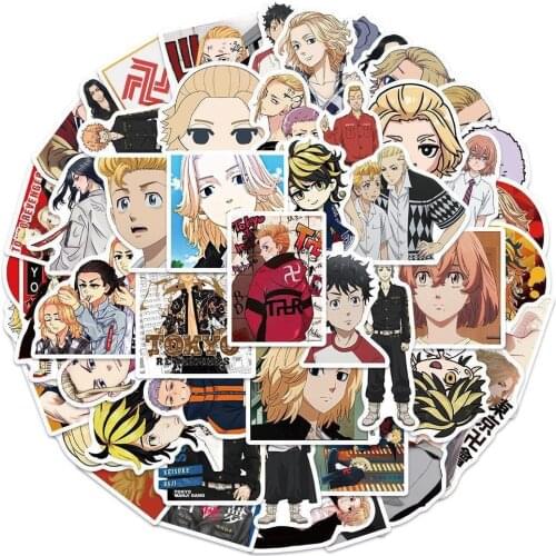 10 / 30 / 50pcs New Cartoon Animation Tokyo Avenger Graffiti Sticker Trunk Notebook Waterproof Sticker Wholesale