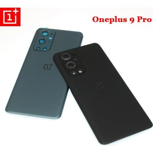 100%Official Oneplus 9 Pro Back Cover Rear Door Housing Panel Case Phone Replacement Repair Parts With Camera Lens For 1+ 9pro