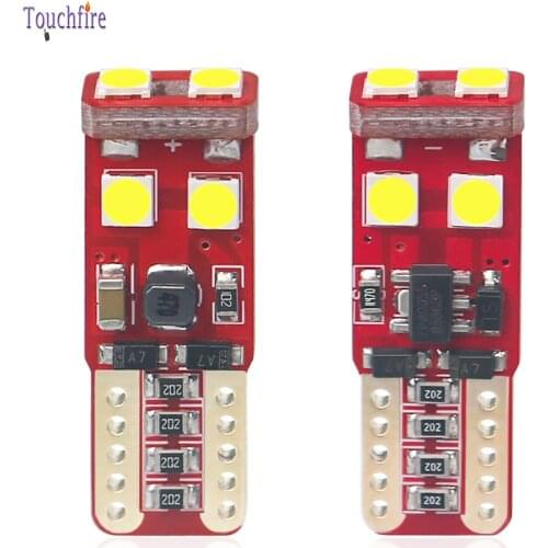 100pcs W5W T10 CANBUS 3030SMD 6Led Parking Position Car Bulb Auto Clearance Lamp White License Interior Light Wholesale 12V 24V