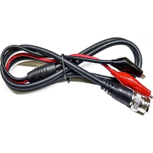 BNC double clip 1 meter test line oscilloscope connection Q9 double alligator clip monitor accessory power cord