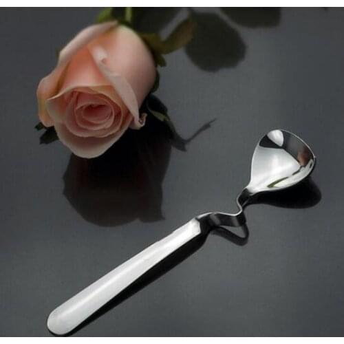 Tea Coffee Honey Drink Adorable Stainless Steel Curved Twisted Handle Spoon U handle Jam Spoons