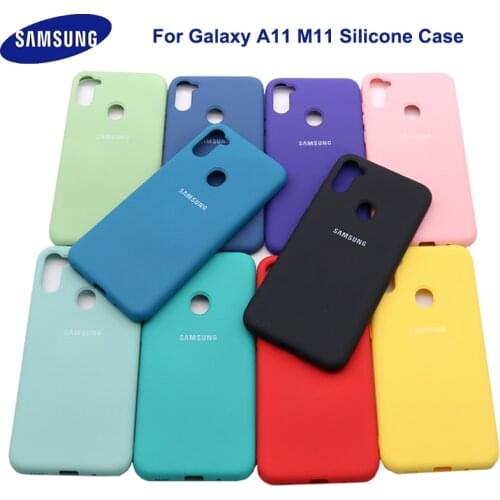 For Samsung Galaxy A11 M11 Case High Quality Soft Silicone Cover Samsung Galaxy a11 m11 Protector Shell With Logo&Buttons
