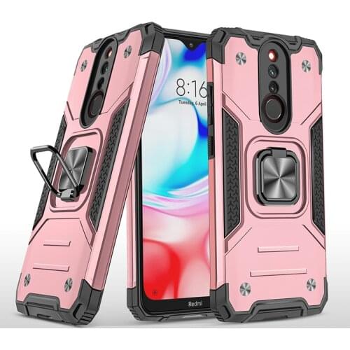 For Xiaomi Redmi 8A Case Redmi 8 Note 8 Pro Shockproof Armor Drop Protective Defender Magnet Holder Ring Case Cover for