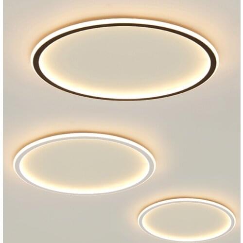 Black&White Minimalist Modern LED Ceiling Lights For Living Room Bedroom Dining Room Kitchen Indoor Home Lighting Fixtures Lamp