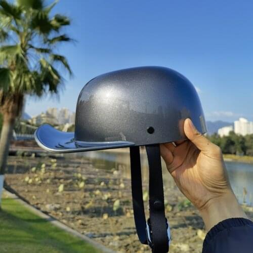 Black Adult Open Face Half Helmet Moto vintage Motorcycle Motorbike Biker Riding Crash Scooter Cruiser Chopper Helmet