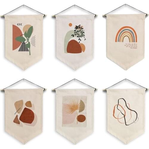 Banner Color Ins Nordic Bunting Garland Banners Flags Boy Girl Baby Room Wall hanging Decoration Birthday Party Supplies Decor