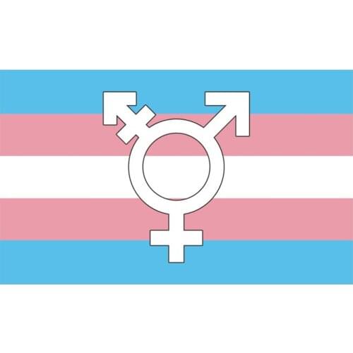 Transgender pride flag Decoration banner 90*150cm/ 3x5ft for hanging