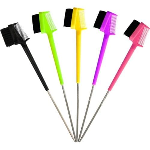 Hair Comb Beauty Double Sided Steel Pin Tail Hair Edge Control Brushes Comb Pin Tail Hair Styling Hairdressing Tool