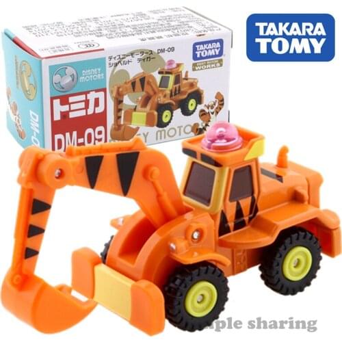 Takara Tomy Tomica Disney Motors DM-09 Shoveled Tigger Car Kids Toys Vehicle Diecast Metal Model