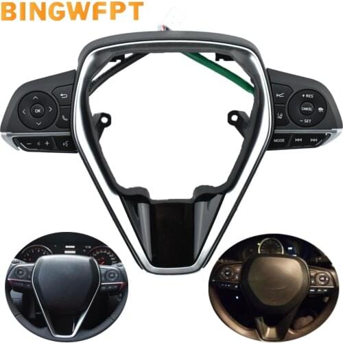 Steering Wheel Cruise Control Buttons Switch Steering wheel bluetooth button For Toyota Avalon Camry XV70 70 V70 RAV4 2018 2019